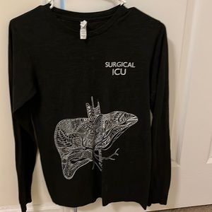 Artery ink surgical icu long sleeve heather grey shirt